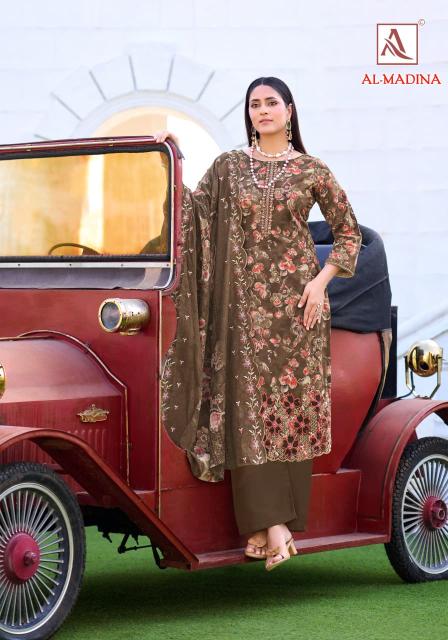 Alok suit al madina catalogue wholesale dress material distributors